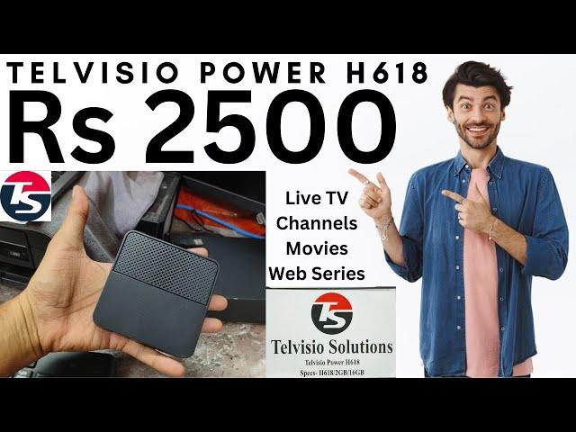 Telvisio Power H618 2GB 16GB Google Voice Bluetooth Android Smart TV Converter Box to Make TV Smart
