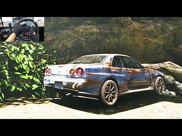 Rebuilding Nissan Skyline GTR R34 - Forza Horizon 5 | Logitech G29 Custom Wheel