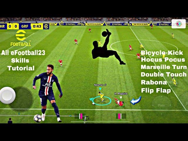 eFootball 2023 Mobile | All skills tutorial | Step-by-Step. Win all games!