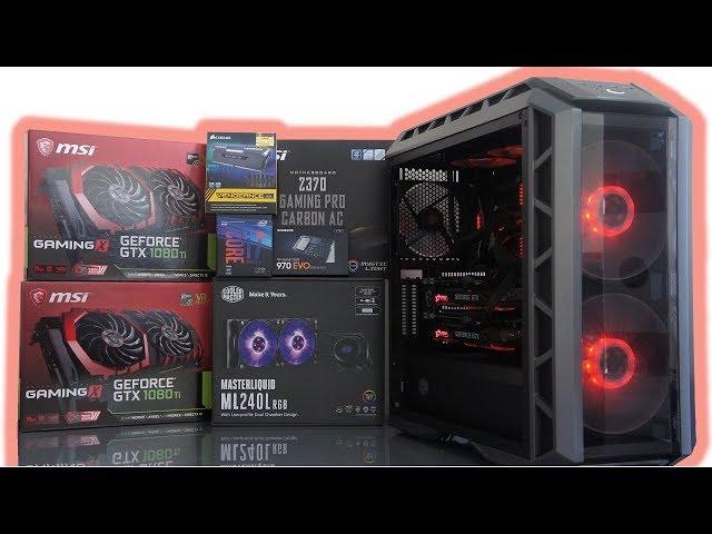 INTEL i7 8700K & GTX 1080Ti SLI Gaming & Render PC Build Benchmark & Game Test