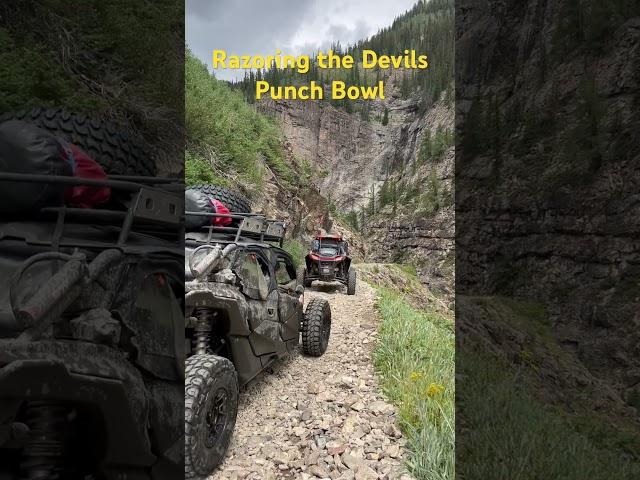 Razoring the devils punch bowl! #nature #razorworldwide #fun #mountains @PolarisORV