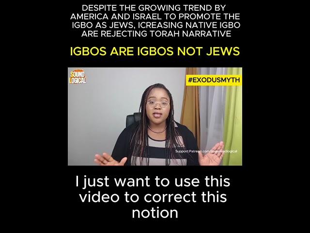 Igbo Jew Narrative Religious Political Motive?