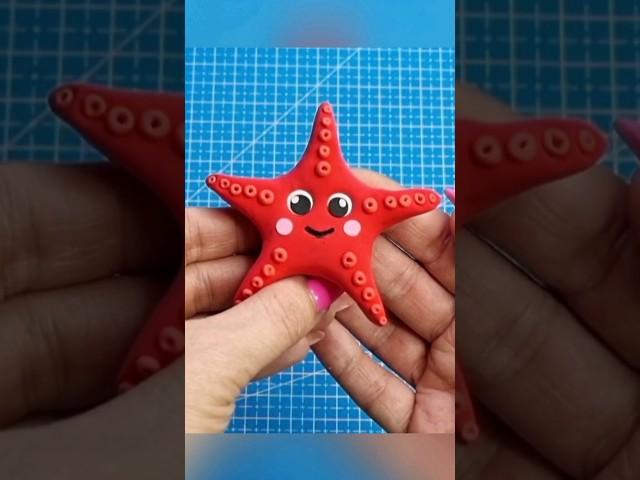 МОРСКАЯ ЗВЕЗДА ИЗ ПЛАСТИЛИНА. ⭐️ ЛЕПКА ДЛЯ ДЕТЕЙ. #лепкаизпластилина