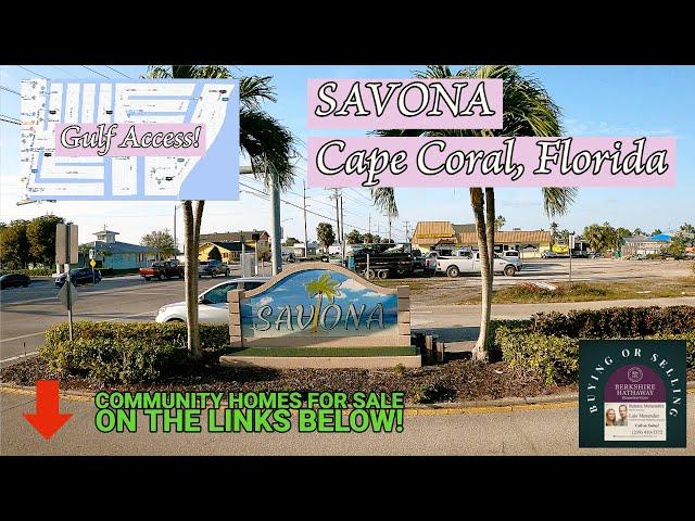 Looking for a home for sale in Florida? Cape Coral Savona Gulf Access Neighbourhood 2023