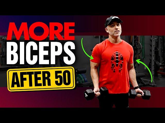 BEST Bicep Exercises For Men Over 50 (GET RIPPED ARMS!)