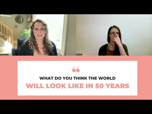 What do you think the world will look like in 50 years?