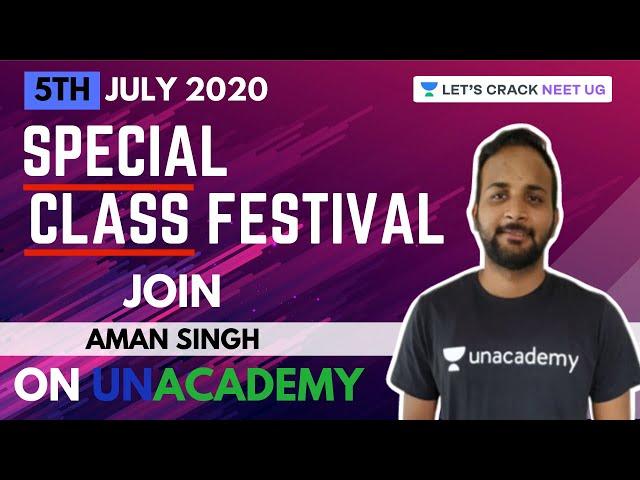 Unacademy Special Class Festival | 5th July 2020 | JEE | NEET | Foundation | NTSE | CBSE