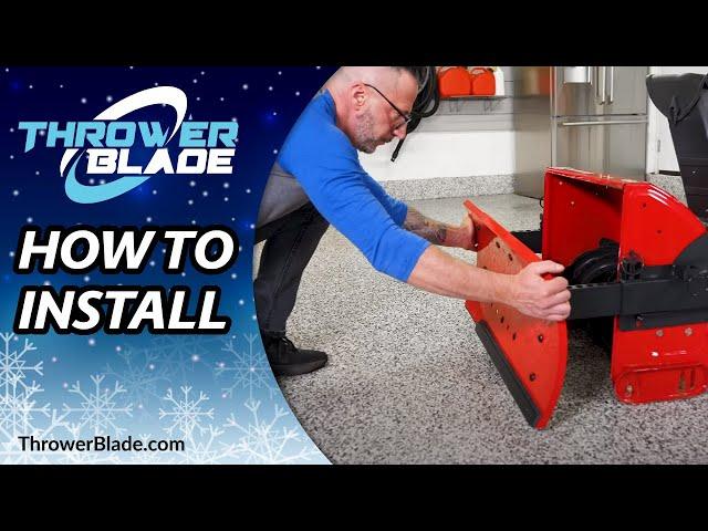 How to Install the Throwerblade to your Snow Blower