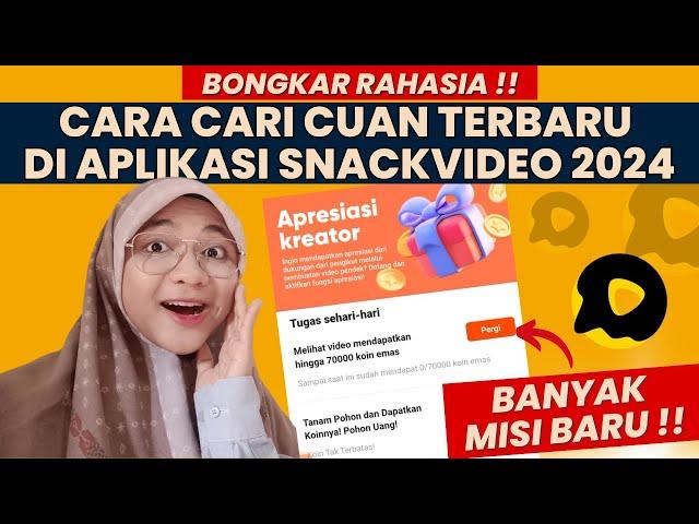 SNACK VIDEO IS BACK !! BANYAK CARA TERBARU CARI UANG DI SNACKVIDEO 2024 | APLIKASI PENGHASIL 2024 ||