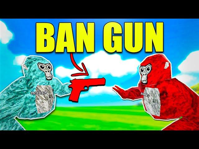 Trolling With a Fake BAN GUN In Gorilla Tag (Mods)