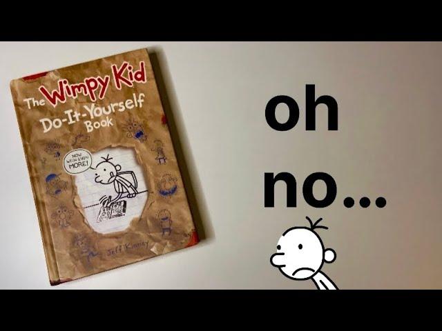Reading Someone’s Old Diary of a Wimpy Kid Do It Yourself Book 4