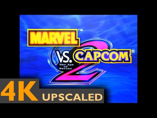 Marvel vs. Capcom 2 - INTRO ALL CHARACTERS - AI Upscaled [4K HD 60fps]