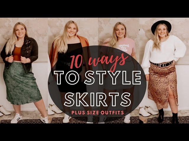 Plus Size Skirt Outfits | 10 Ways to Style 6 Different Skirts