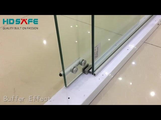 Hdsafe Frameless double side opening glass sliding door