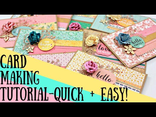 DIY Card Making Tutorial - Quick and Easy