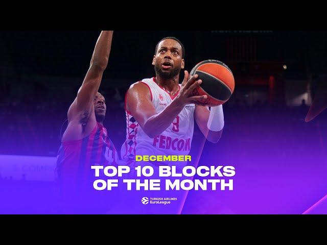 Top 10 Blocks | The BEST BLOCKS of December | 2024-25 Turkish Airlines EuroLeague