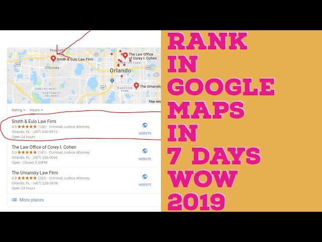 Ranking in Google Maps Fast - Ranking in Google Maps Explained (2019)  #LocalSEO #Google3Pack