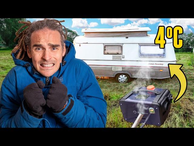 Our Tiny Home Caravan // Rush To Install Heater For Camping