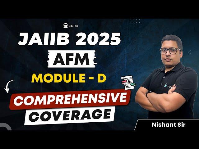 Complete AFM for JAIIB Exam | AFM Complete Syllabus Coverage Classes | Free AFM Videos EduTap