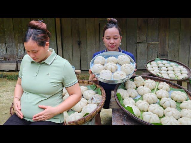 How To Make Dumplings In Farm - Enjoy Cake With Dad - Lý thị Ca