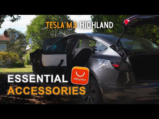 Essential Tesla Model 3 Highland Day One Accessories (AliExpress)