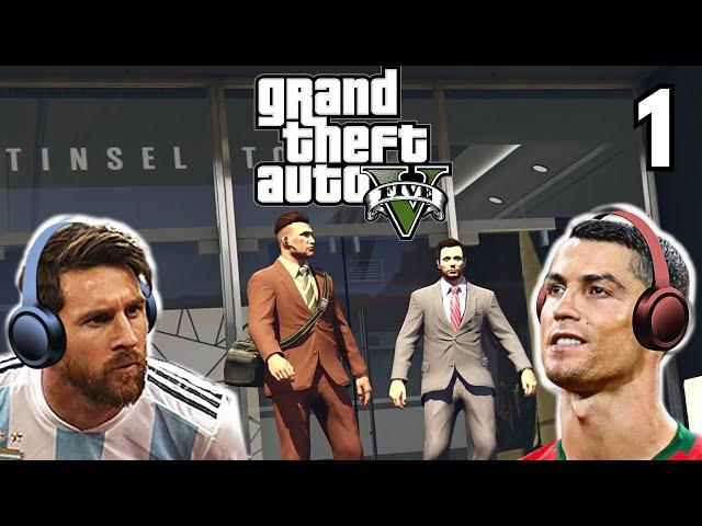 Messi & Ronaldo play GTA  - Robbing Maguire's bank!