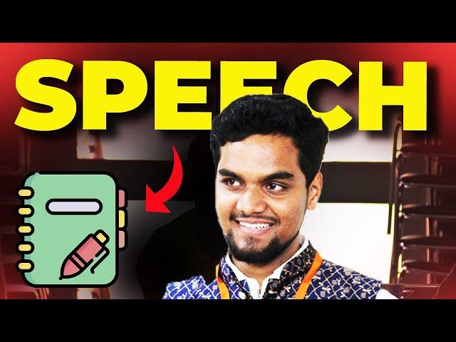 How to write SPEECHES to get the Best Delegate | Speech writing for MUN | The Sankalp Show