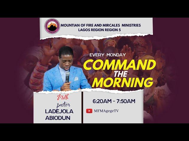 DEALING WITH PROGRAMME AFFLICTION -4 | Pastor Ladejola Abiodun | Command The Morning | 20TH MAY 2024