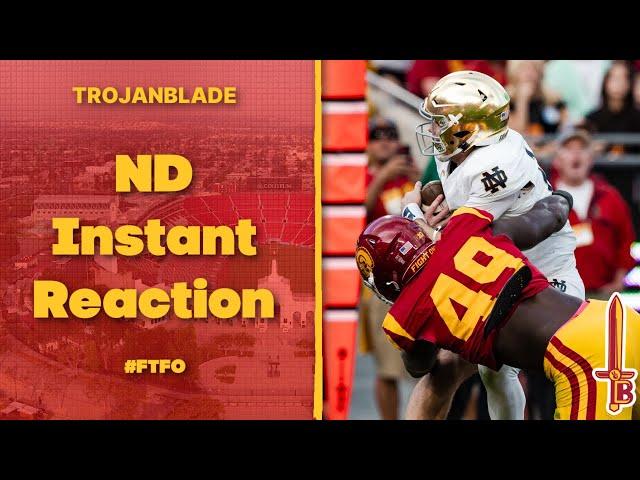 "Another USC MELTDOWN!" | USC - Notre Dame Instant Reaction