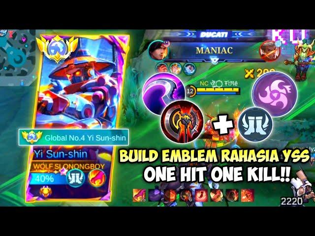 BUILD & EMBLEM YSS PALING SAKIT META SEKARANG SEPERTI TOP GLOBAL YSS NEW BUILD EMBLEM YSS 2025 MLBB