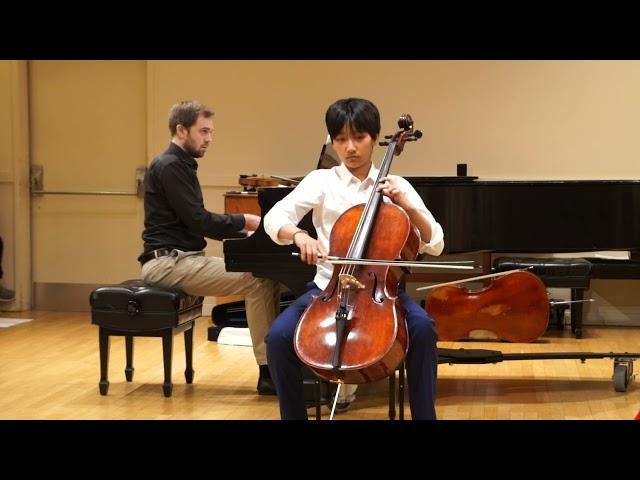 Ryan Tseng ( 12 yrs) Performs Herbstblume Op.50, No.5 by David Popper