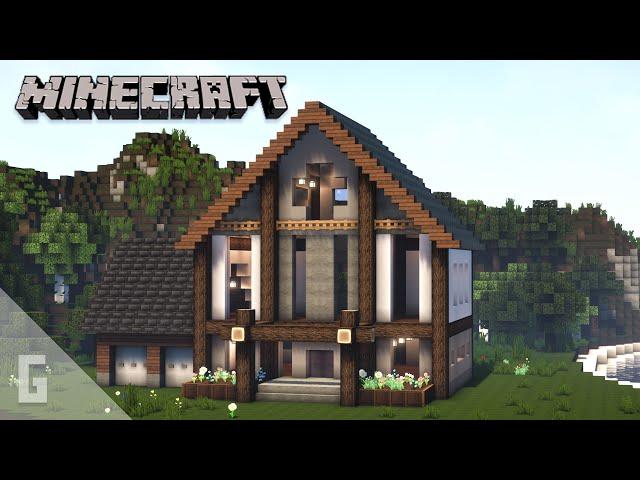 Large Modern Suburban House Tutorial | Minecraft