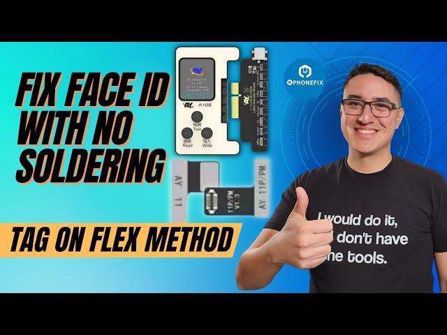 Unbelievable! Easily Fix Face ID Without Soldering - AY A108 Box Tag On Flex Tutorial Revealed