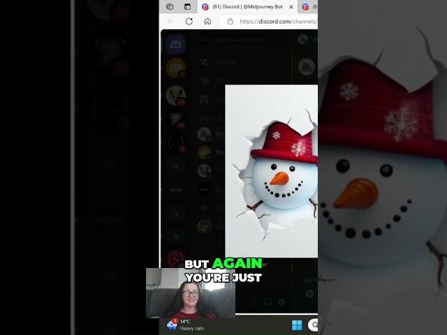 3D Christmas Snowman @AIwithIvana  #midjourneytutorial