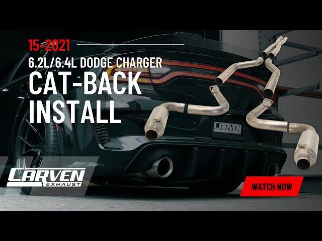 2015-2023 Dodge Charger Cat-Back Exhaust Install/Overview Video #carvenexhaust #dodge #charger