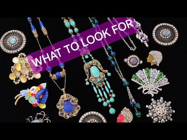 ANTIQUE & VINTAGE GLASS JEWELRY: A FANCY SHOW & TELL 1850 - 1950 #vintage #jewelry #collection