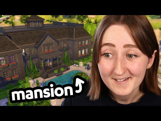 the biggest mansion i've ever made in the sims