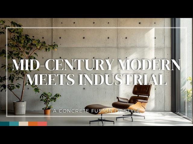 Mid-Century Modern Meets Industrial: A Concrete Fusion of Style