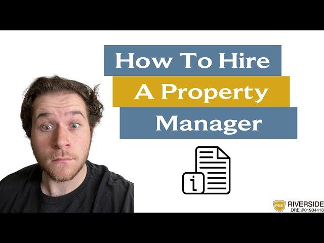 How to Find a GOOD Riverside Property Management Company