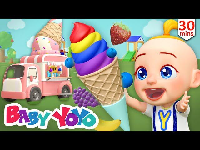 Fruit Icecream Song | Cartoons for Kids | Construction Vehicles | Nursery rhymes | Baby yoyo