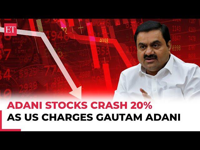 Gautam Adani Bribery Case: Adani stocks crash up to 20%, log worst day since Hindenburg