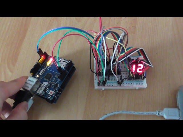 Concurrent Website Visitors - Arduino Project