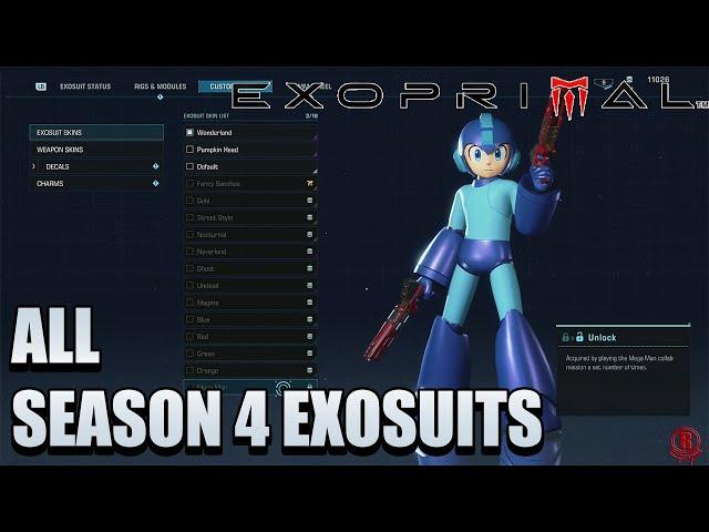 Exoprimal (Season 4) - All Characters & Exosuits/Skins + DLC (Mega Man) *Updated*