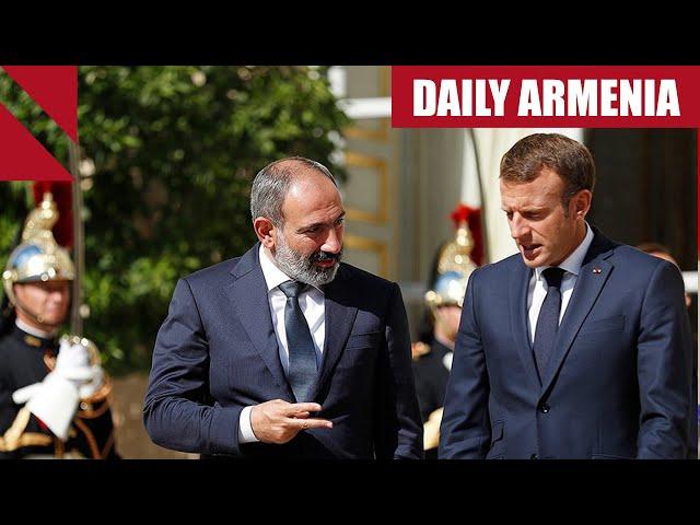 Pashinyan, Macron meet in Budapest