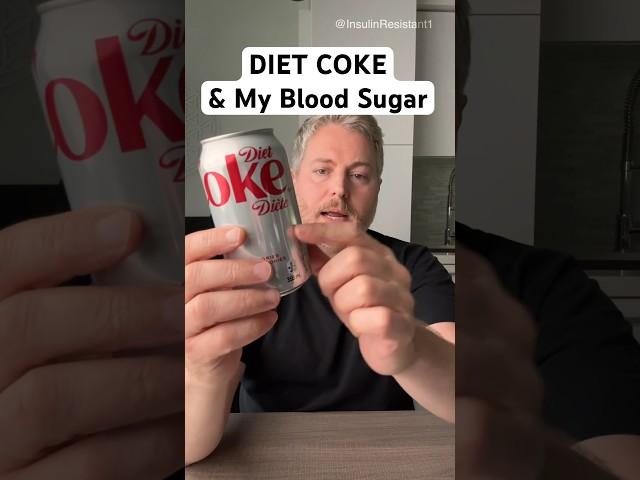 Diet Coke and my blood sugar. #glucose #bloodsugar #insulinresistant1 #dietcoke