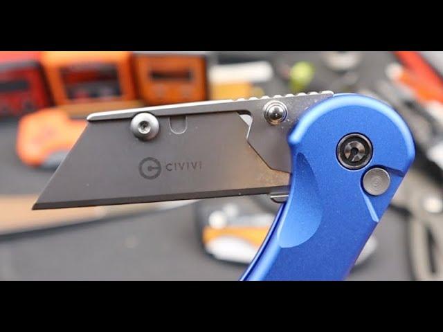 A Premium Work Knife! The CIVIVI Elementum Utility Knife takes replaceable blades to the next level!