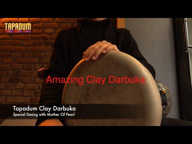 Tapadum Clay Darbuka With Mother Of Pearl  N.5