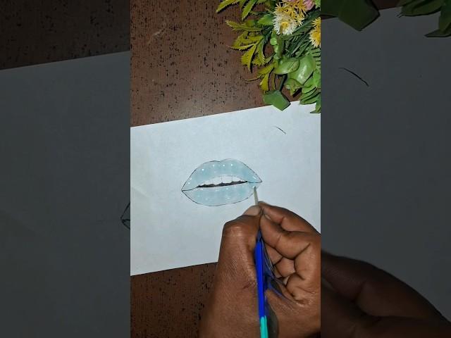 Lips Colouring Drawing  #drawing #youtubeshorts #viralshorts #shorts