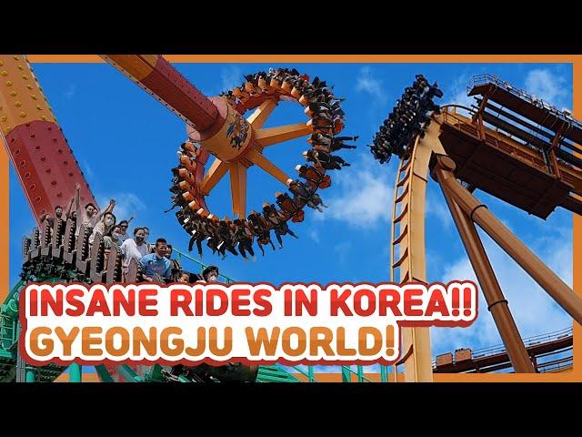 THE MOST THRILLING AMUSEMENT PARK IN KOREA!! | GYEONGJU WORLD | 경주월드 | KOREA VLOG