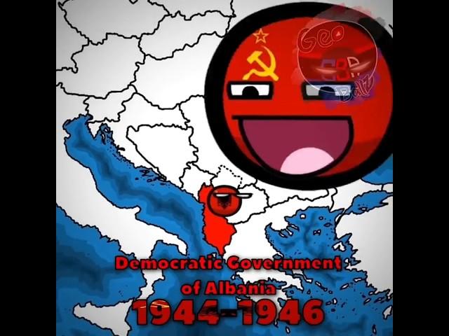 Albania's History  | #countryballs #albania #history #shorts